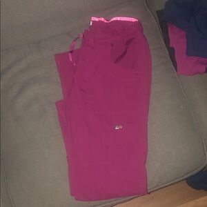 Koi burgundy Scrub Pants